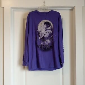 Disney Tim Burton The Nightmare Before Christmas Long Sleeve T-Shirt Purple Fall